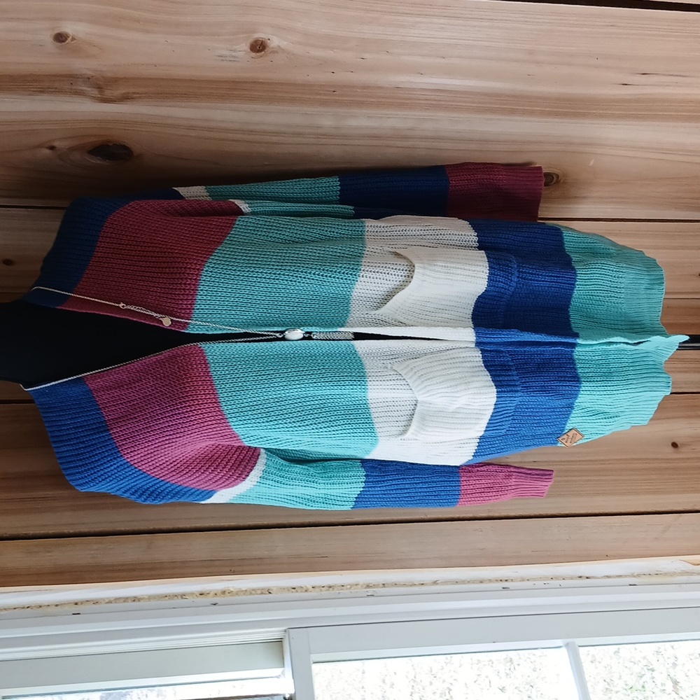 Colorful Striped Women's Sweater